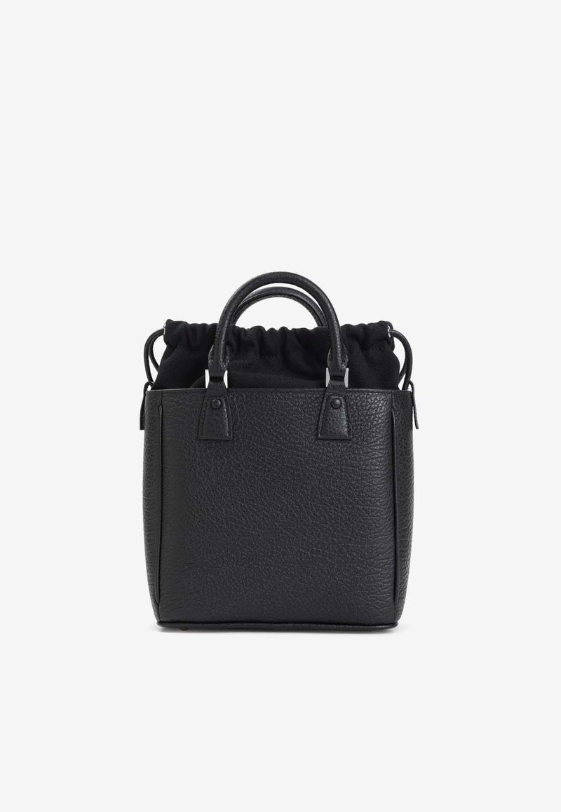 5AC Vertical Leather Tote Bag