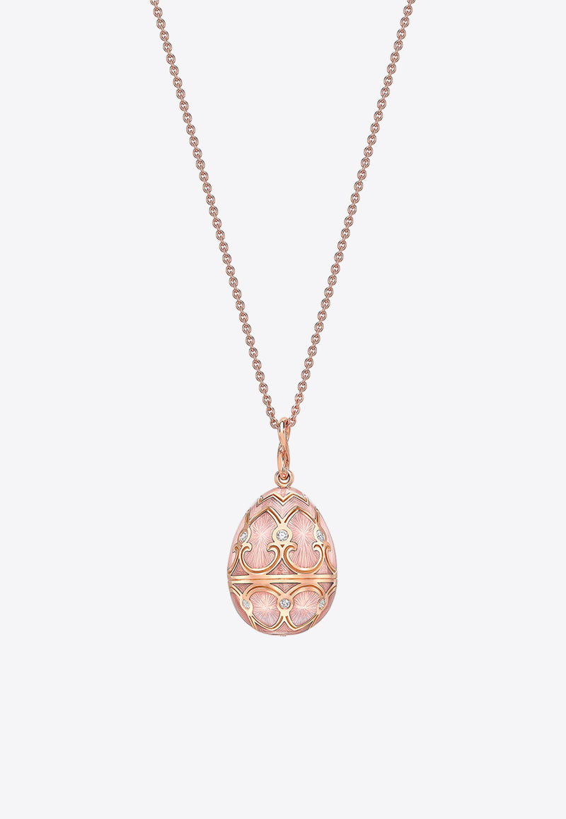 Fabergé Heritage Egg Pendant Necklace in 18-karat Rose Gold Rose Gold 173FP1440