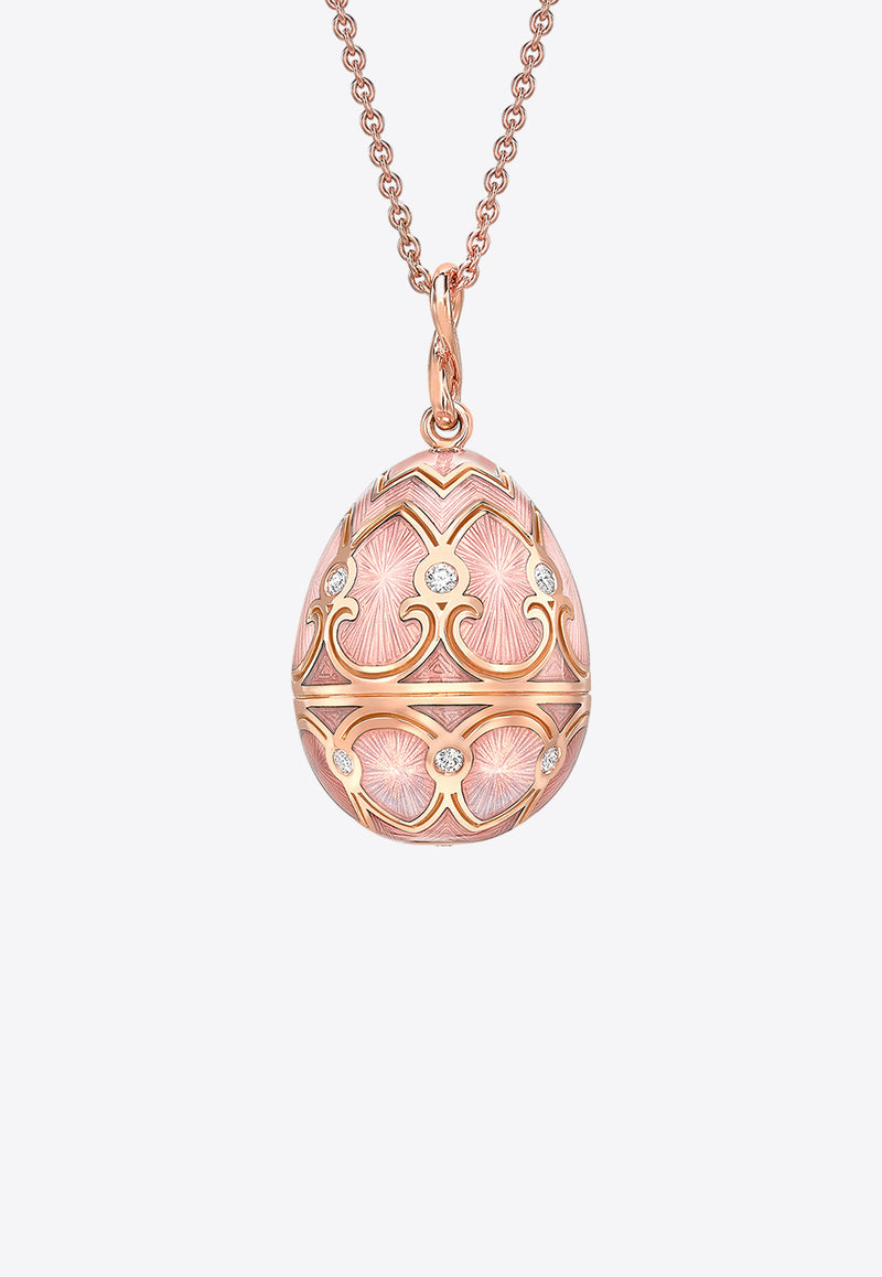 Fabergé Heritage Egg Pendant Necklace in 18-karat Rose Gold Rose Gold 173FP1440