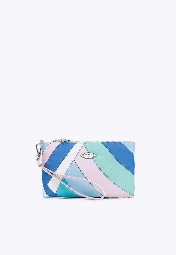 Iride Print Zip Pouch