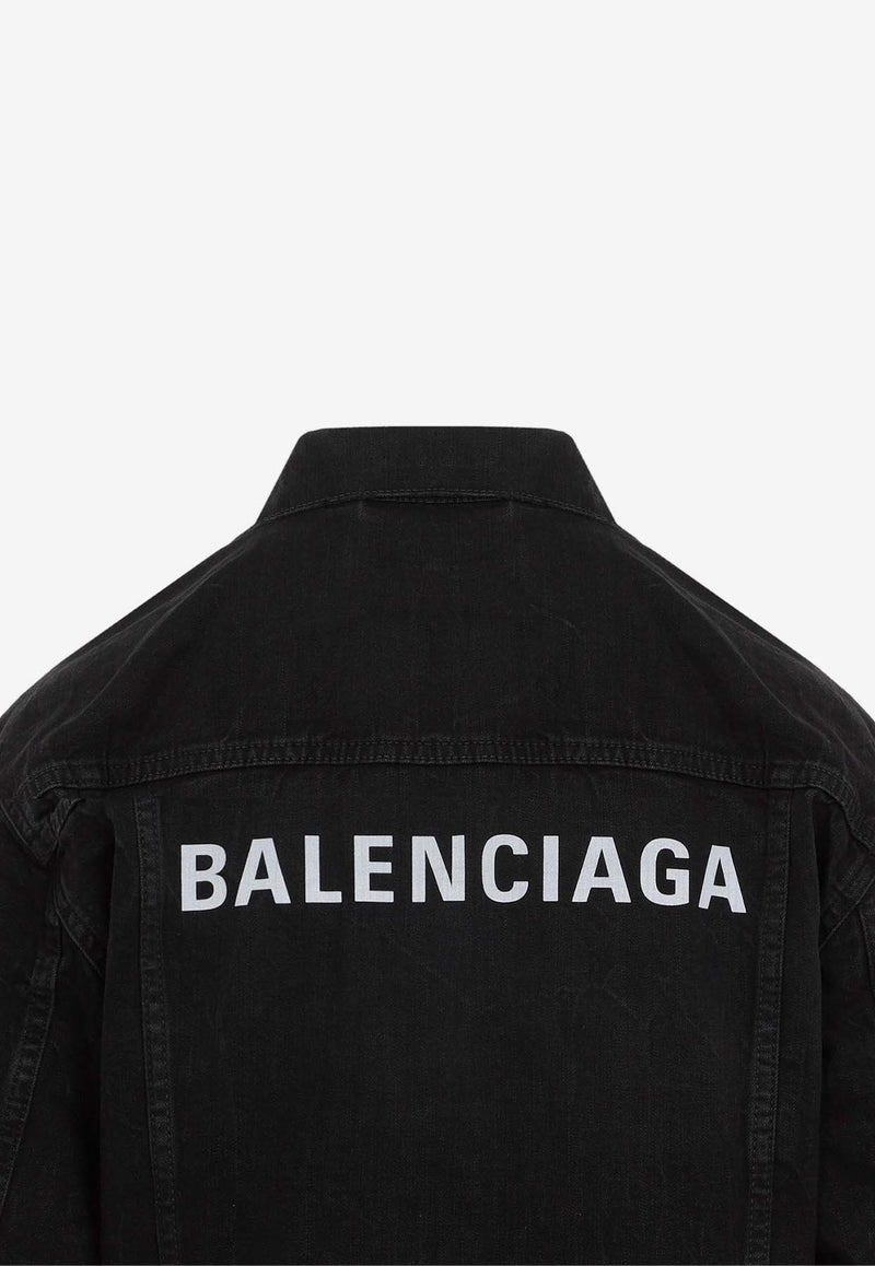 Logo-Printed Denim Jacket