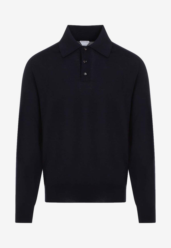 Long-Sleeved Polo Sweater