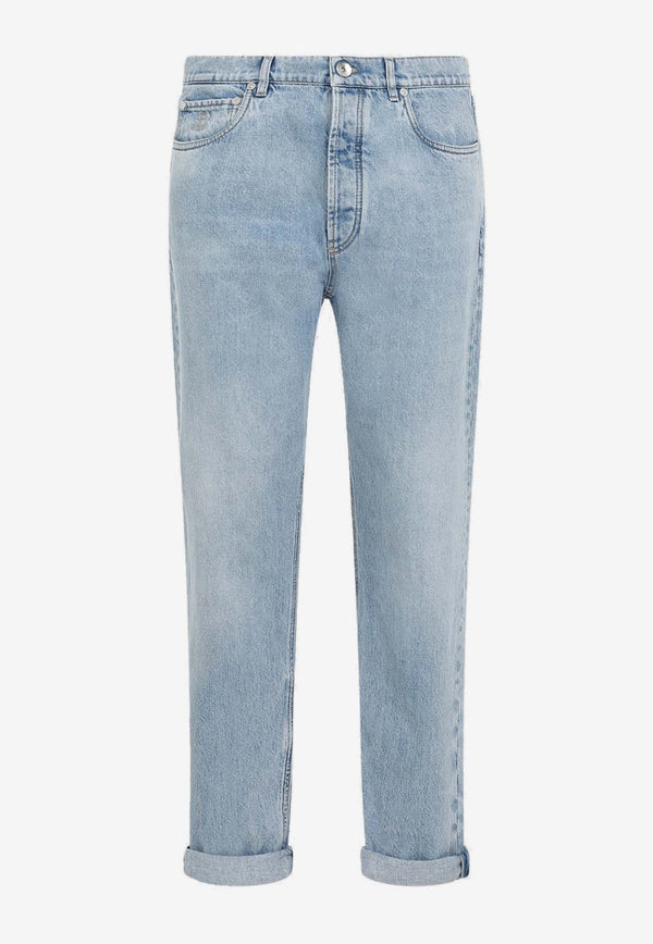 Mid-Rise Slim Jeans