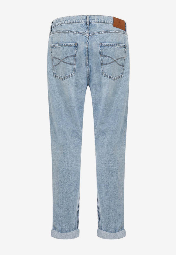 Mid-Rise Slim Jeans