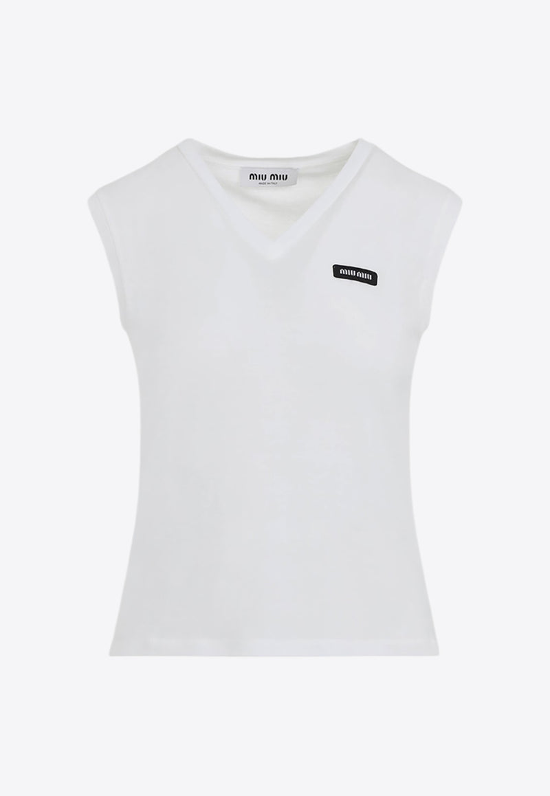 Logo Sleeveless Top