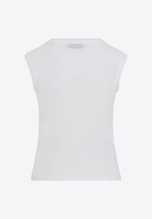 Logo Sleeveless Top