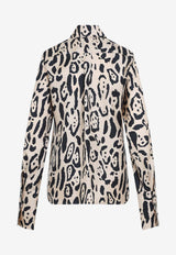 Armony Leopard Print Silk Shirt