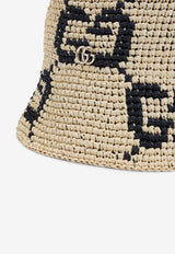 GG Raffia Bucket Hat