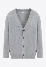 Intrecciato-Insert Cashmere Cardigan