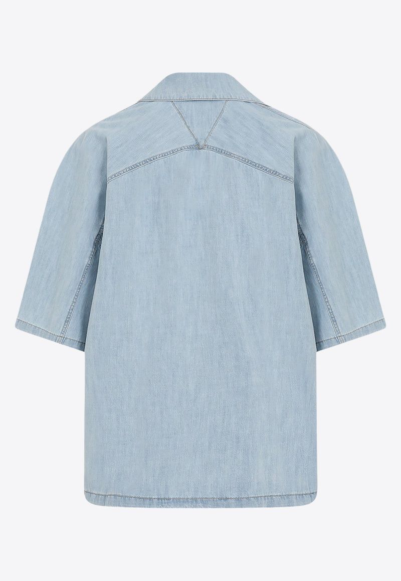 Chambray Short-Sleeved Shirt