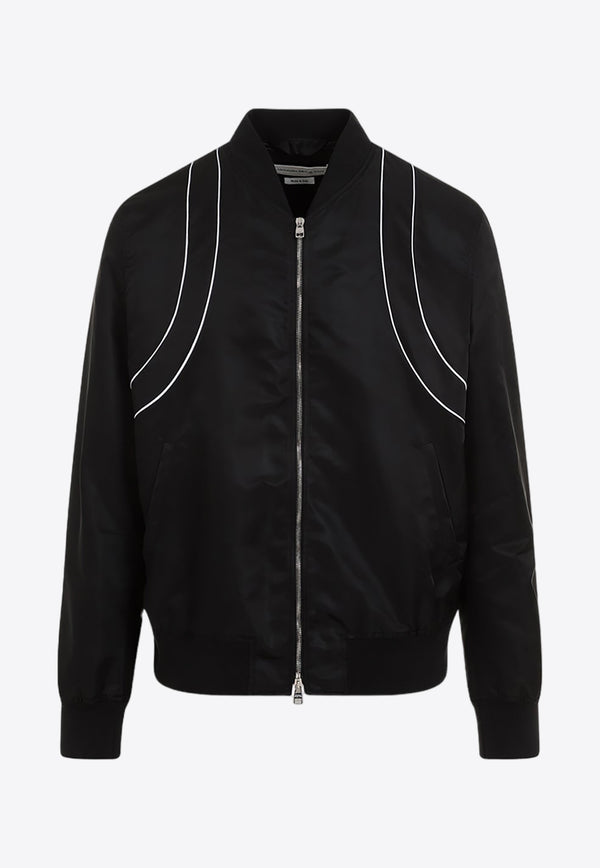 Piping Harness Bomber Jacket