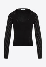 Nadar V-neck Knit Top