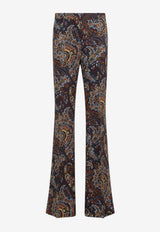 Paisley Print Cady Pants