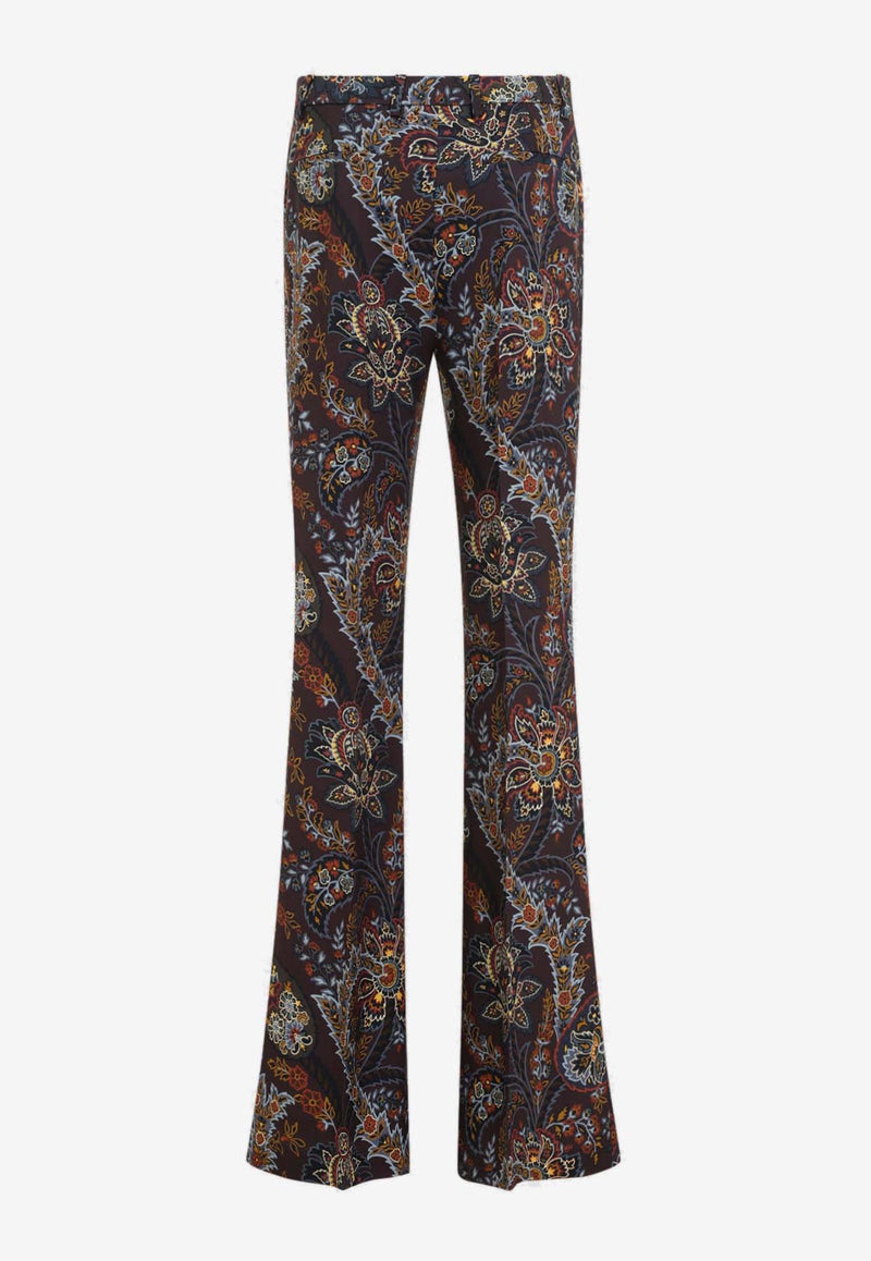 Paisley Print Cady Pants