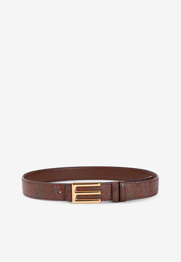 Paisley Pattern Logo Belt