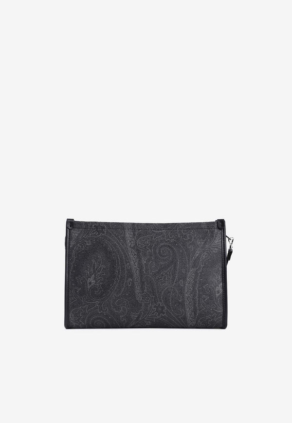 Large Pegaso Logo Paisley Pouch