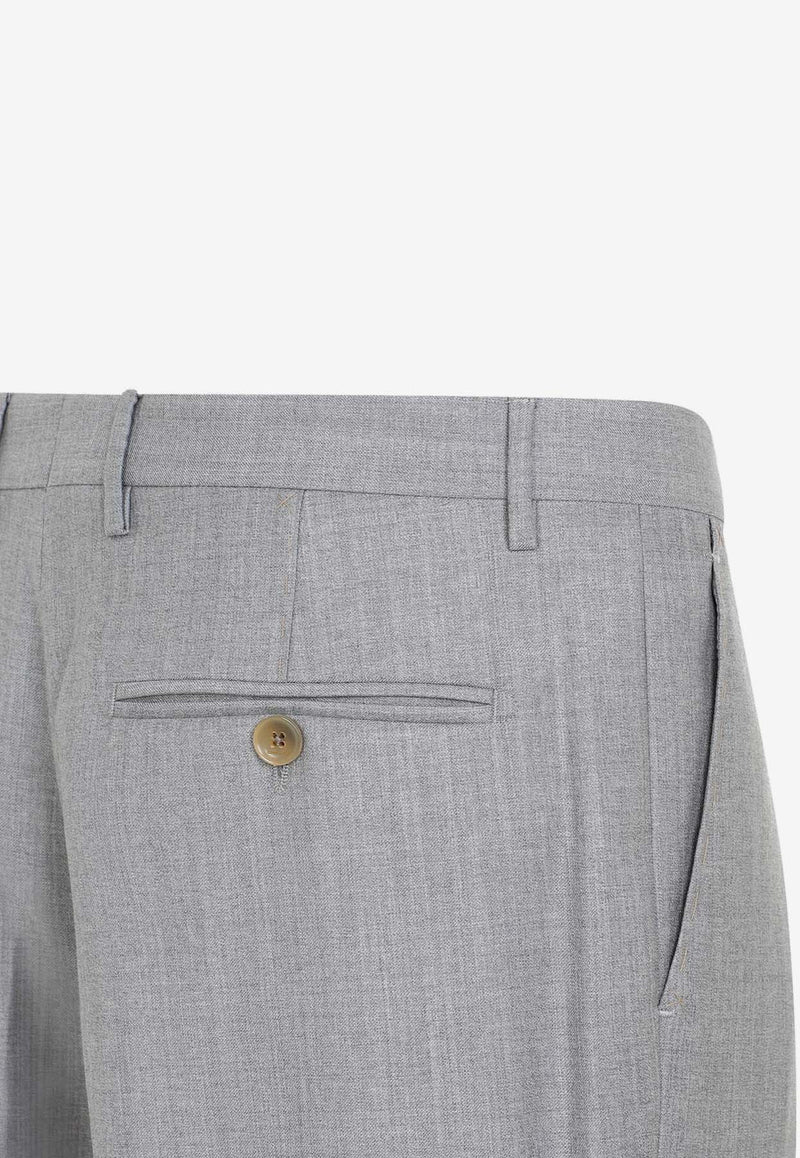 Single Pleat Pants in Wool