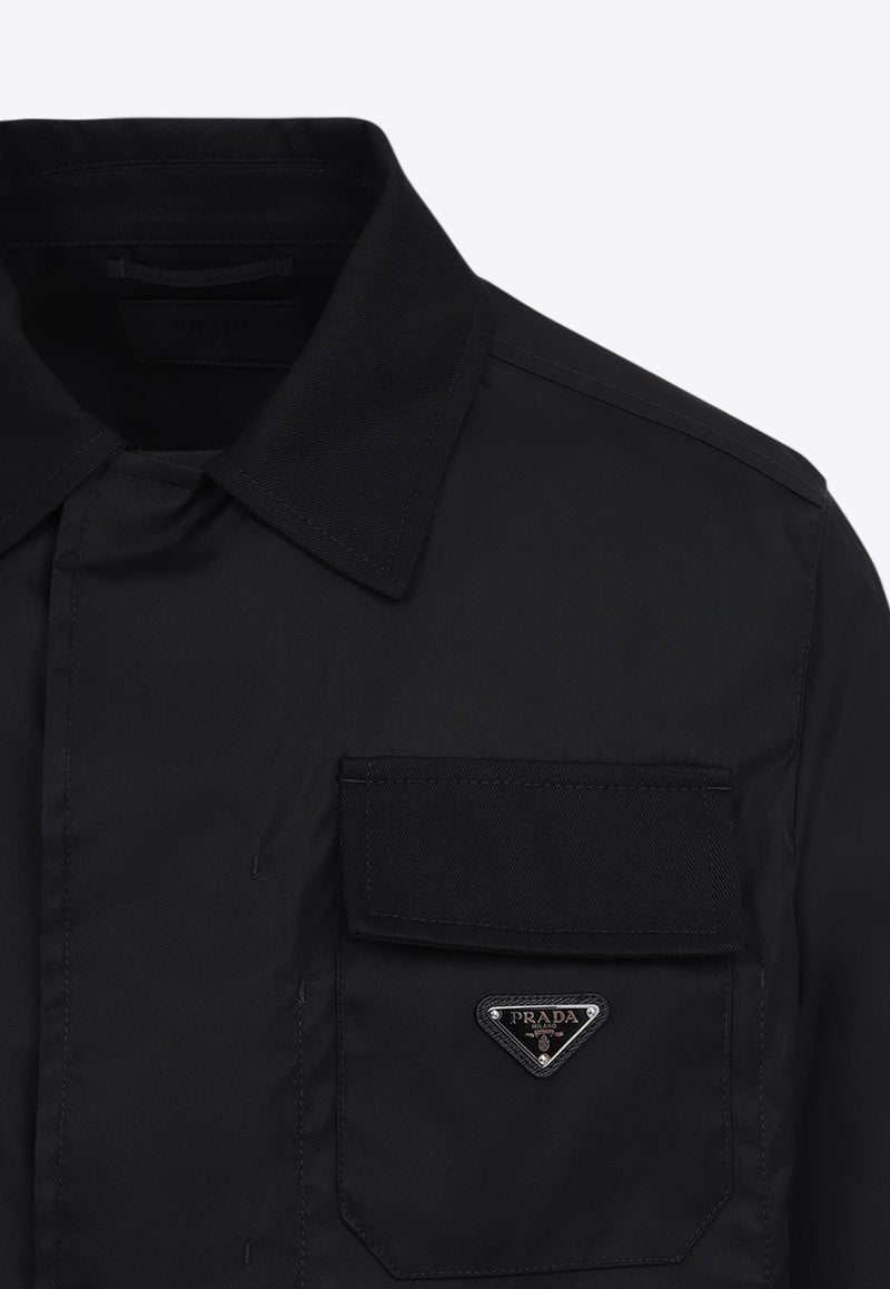 Triangle Logo Nylon Overshirt