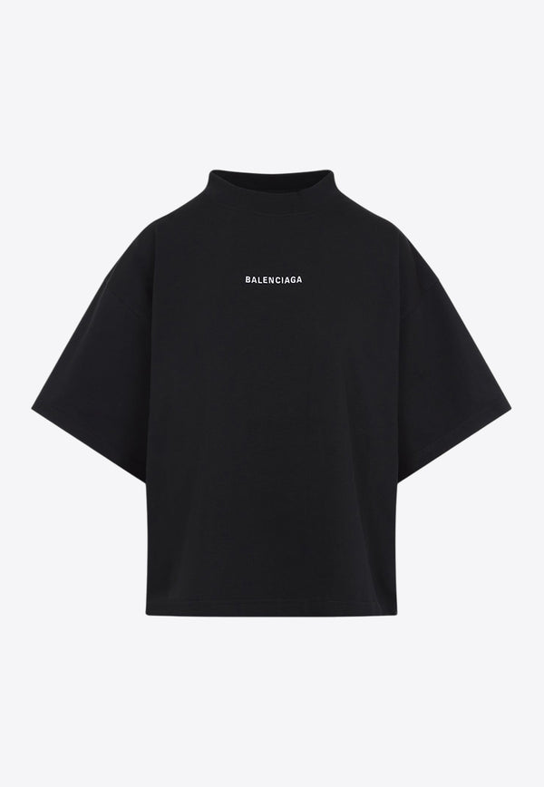 Short-Sleeved Logo Cropped T-shirt