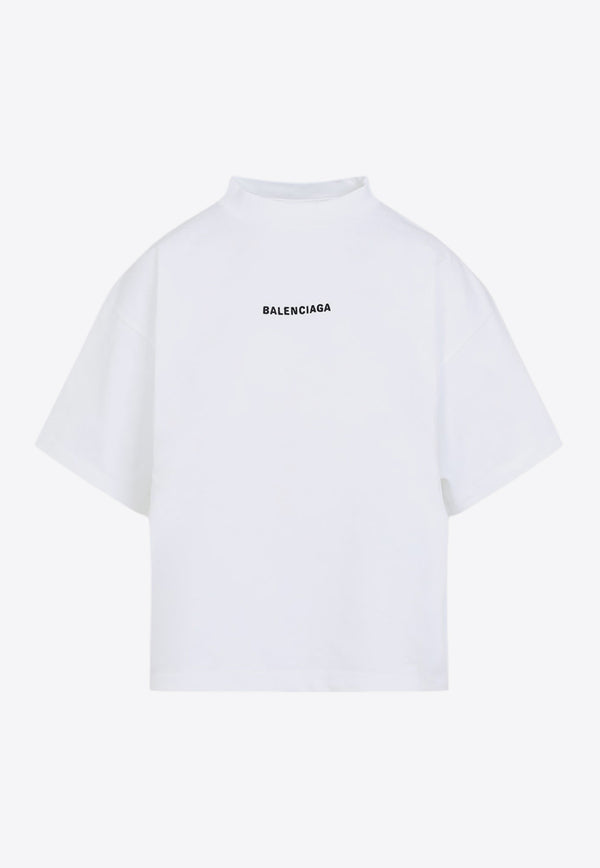 Short-Sleeved Logo Cropped T-shirt