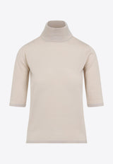 Cecina Turtleneck Wool Knit Top