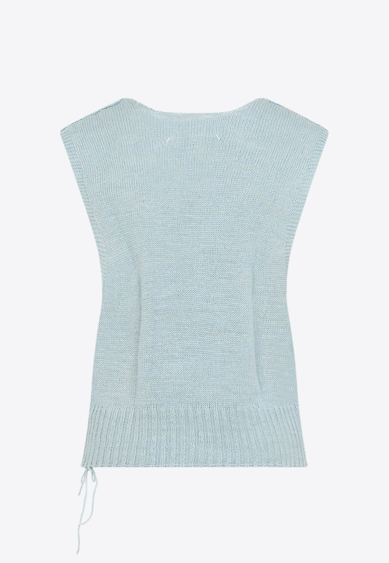 V-neck Knitted Vest