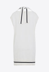 Logo Intarsia Sleeveless Mini Dress