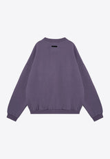 Fear Of God Essentials Logo Print Crewneck Sweatshirt Lavender 192BT246237F/P_FEARE-LA