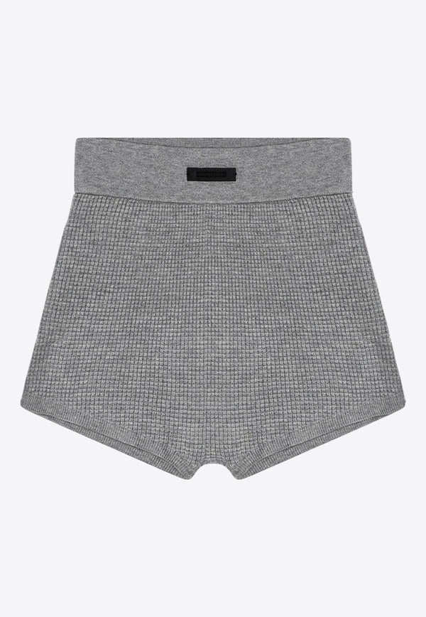 Fear Of God Essentials Honeycomb Logo Patch Mini Shorts Gray 192BT247251FW/P_FEARE-DH