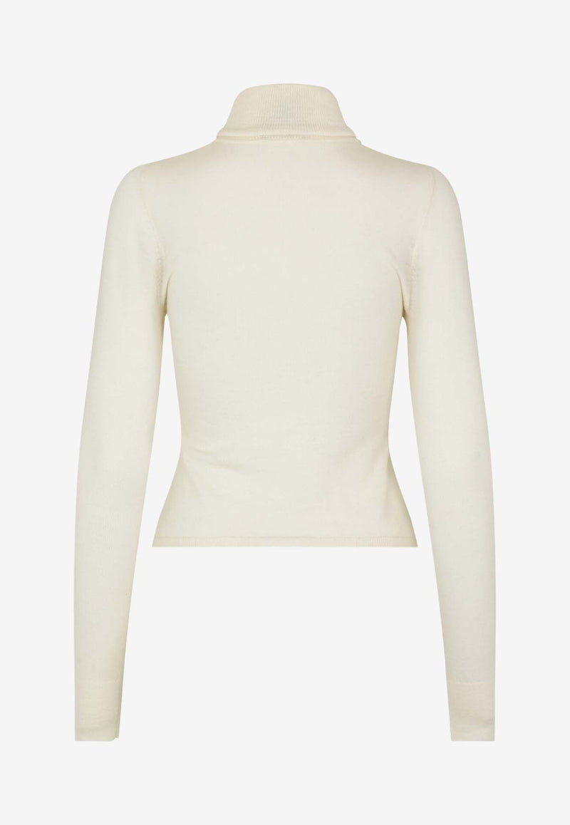 The Garment The Bergen High-Neck Sweater Cream 19755CREAM