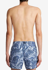 Etro Floral Print Swim Shorts 1B351-0116 0200 Blue