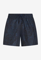 Etro Paisley Print Swim Shorts 1B351-0130 0200 Navy