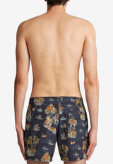 Etro Floral Print Swim Shorts 1B351-0131 0200 Multicolor