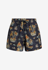 Etro Floral Print Swim Shorts 1B351-0131 0200 Multicolor