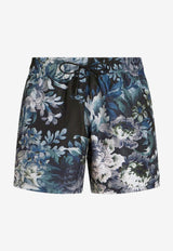 Etro Floral Print Swim Shorts 1B351-0132 0200 Blue