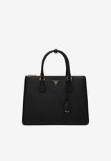 Prada Large Galleria Saffiano Leather Top Handle Bag Black 1BA274EOONZV/P_PRADA-F0002