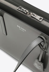 Prada Medium 1995 Re-Edition Brushed Leather Tote Bag Gray 1BA350OOOZO6/M_PRADA-F03HH