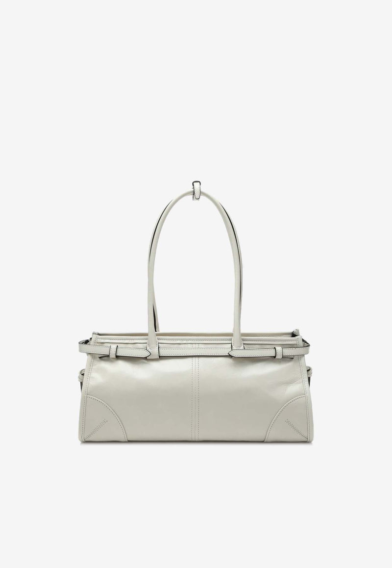 Prada Medium Leather Shoulder Bag White 1BA426MOO2CYR/Q_PRADA-F0PG7