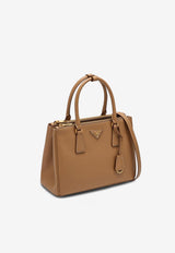 Prada Medium Galleria Saffiano Leather Top Handle Bag  Beige 1BA863EOONZV/P_PRADA-F0018