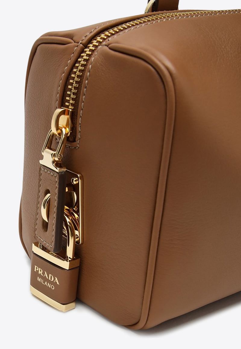 Prada Medium Leather Shoulder Bag Caramel 1BB127ODO2CYS/Q_PRADA-F03BH