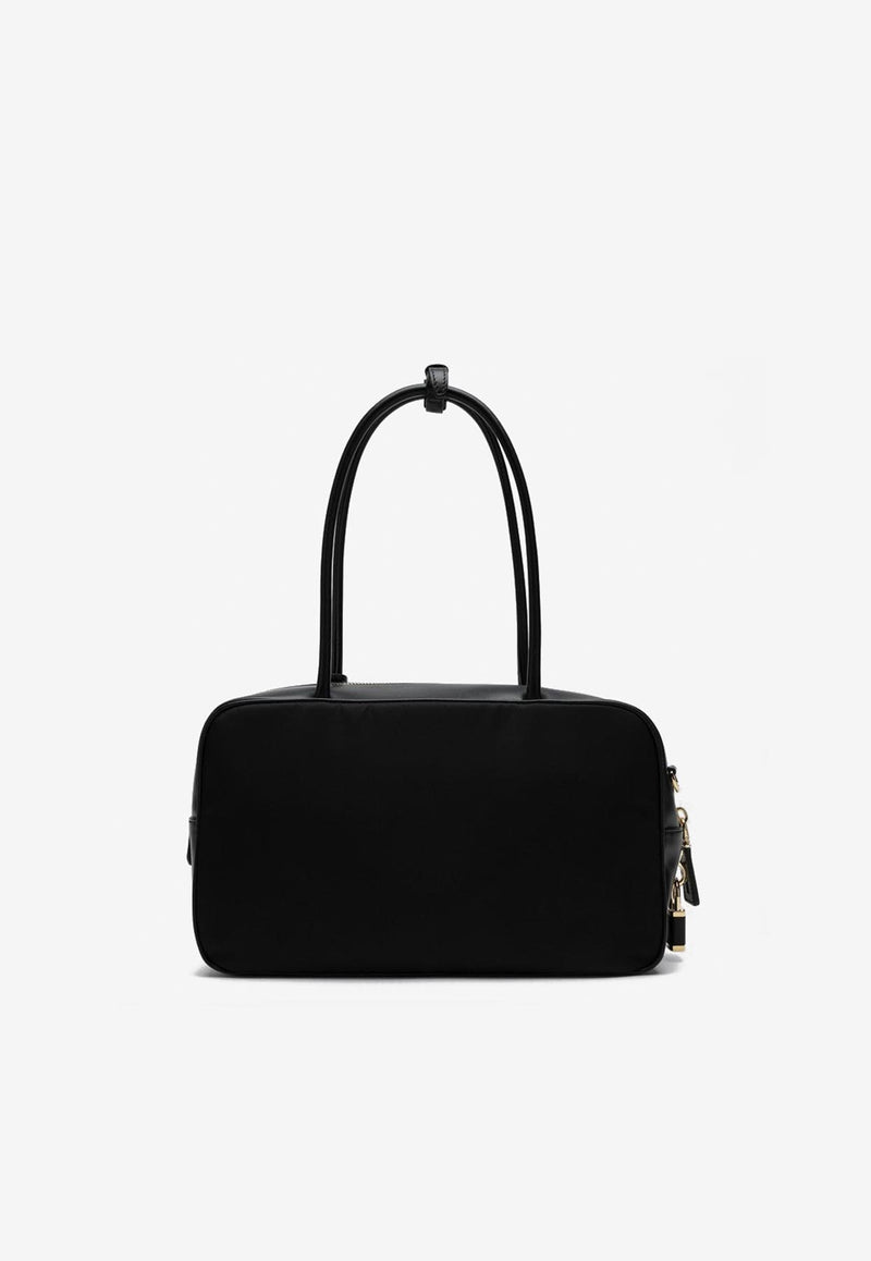 Prada Medium Re-Nylon and Leather Top Handle Bag Black 1BB132ODO2C8Q/Q_PRADA-F0002