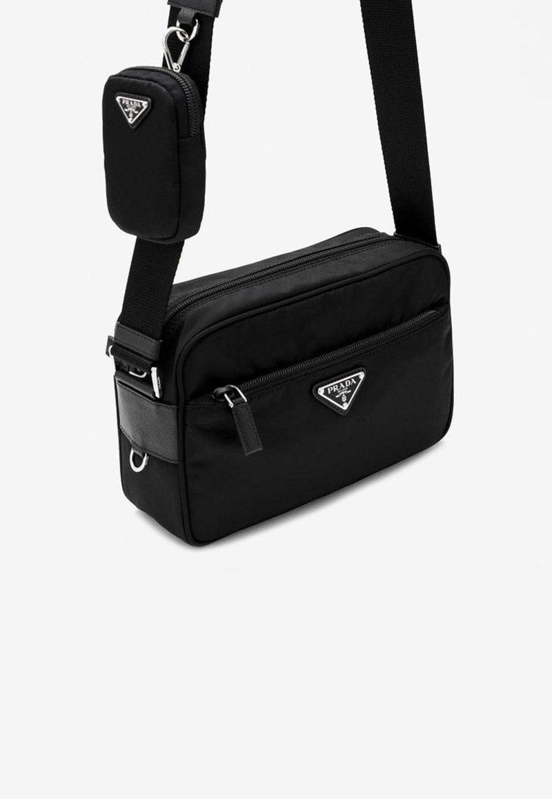 Prada Triangle Logo Re-Nylon Crossbody Bag Black 1BC167B1MRV44/Q_PRADA-F0002