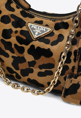 Prada Mini Re-Edition Leopard Print Shoulder Bag Beige 1BC204QOM2C7B/Q_PRADA-F0151