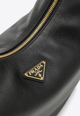 Prada Large Arqué Leather Hobo Bag 1BC212OVO2CYS/P_PRADA-F0002