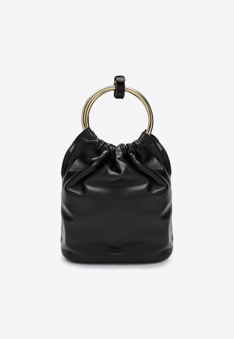 Prada Mini Bucket Bag in Nappa Leather Black 1BC227OOO2DX8/P_PRADA-F0002