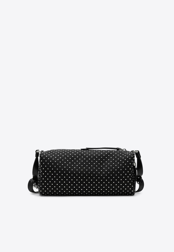 Prada Re-Nylon Studded Shoulder Bag Black 1BC233NOO2HGV/Q_PRADA-F0002