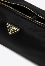 Prada Medium Logo Shoulder Bag with Branded Padlock Black 1BC233ODO2C8Q/Q_PRADA-F0002