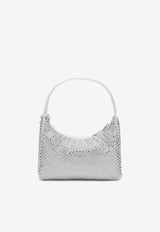 Prada Crystal Embellished Re-Edition Shoulder Bag White 1BC515OOO2AWL/Q_PRADA-F0009