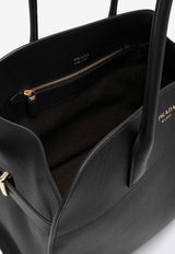 Prada Medium Leather Tote Bag Black 1BG508OOO2CYS/P_PRADA-F0002