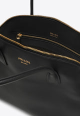 Prada Large Logo Leather Tote Bag Black 1BG522OOO2CYS/O_PRADA-F0002